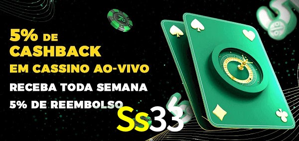 Promoções do cassino ao Vivo Ss33